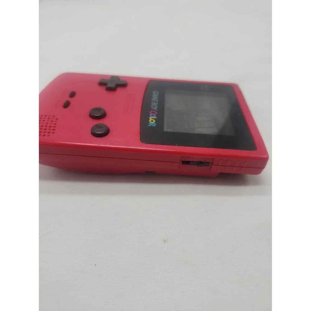 Nintendo GameBoy Color GBC Berry Red System CGB-001 Tested With A Game